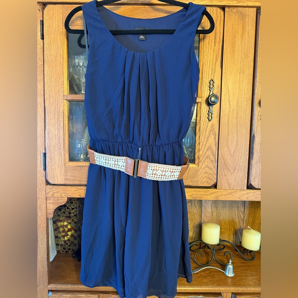 A. Byer Royal Blue Dress with Belt (NWT)